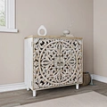 2-Door Accent Wooden Cabinet White
